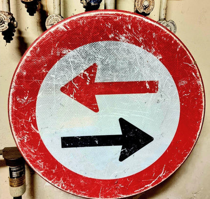 Enamel 2 - way Road Sign - Yatva