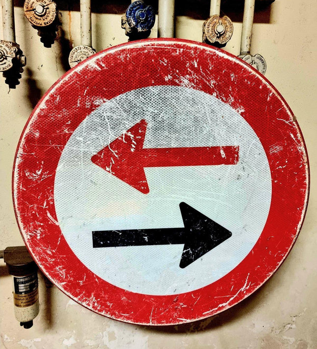 Enamel 2 - way Road Sign - Yatva