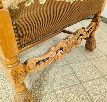 Exquisite 19th - Century French - Style Tapestry Armchair - Yatva