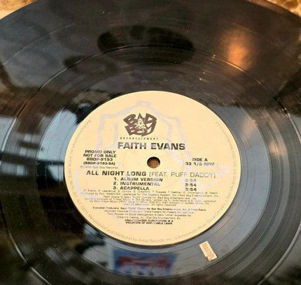 Faith Evans Feat. Puff Daddy – All Night Long Vinyl Record - Yatva