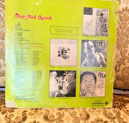 Fela And Afrika 70 – Chop And Quench Vinyl Record - Yatva
