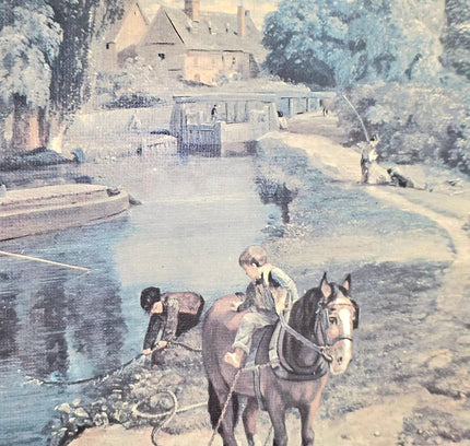 Framed John Constable's , "The Hay Wain". Print Artwork - Yatva