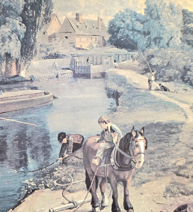 Framed John Constable's , "The Hay Wain". Print Artwork - Yatva