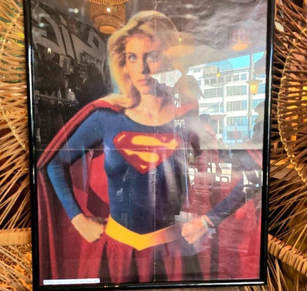 Framed Supergirl Poster Helen Slater DC Comics DCU 1984 Picture - Yatva