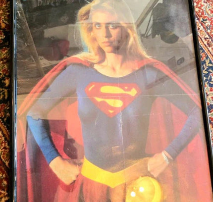 Framed Supergirl Poster Helen Slater DC Comics DCU 1984 Picture - Yatva