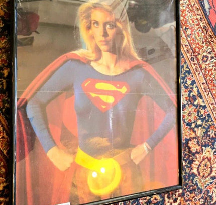 Framed Supergirl Poster Helen Slater DC Comics DCU 1984 Picture - Yatva