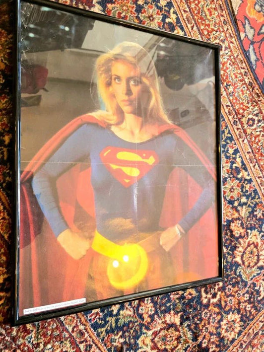 Framed Supergirl Poster Helen Slater DC Comics DCU 1984 Picture - Yatva