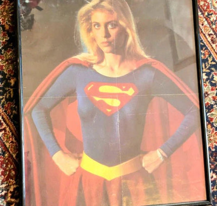 Framed Supergirl Poster Helen Slater DC Comics DCU 1984 Picture - Yatva