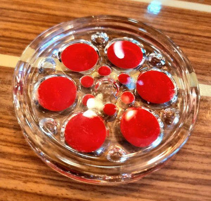 German Glass Coaster Dish Walther Glass - Yatva