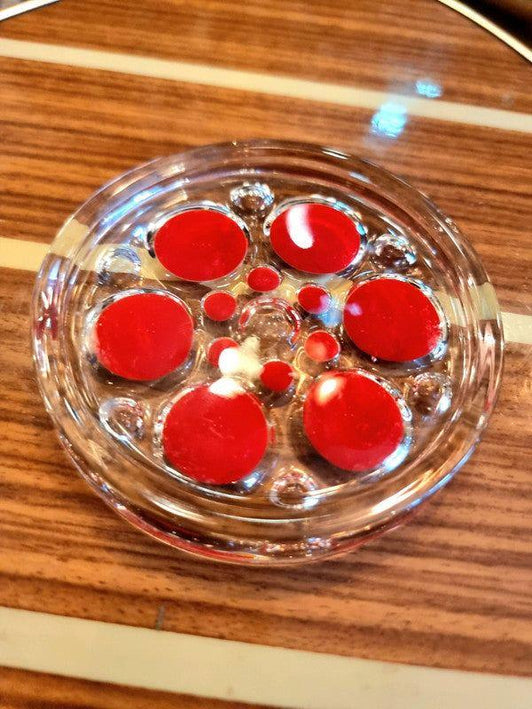 German Glass Coaster Dish Walther Glass - Yatva