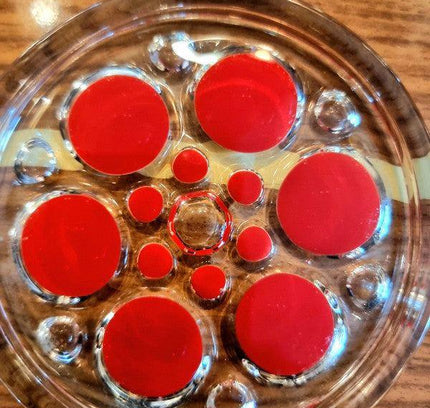 German Glass Coaster Dish Walther Glass - Yatva