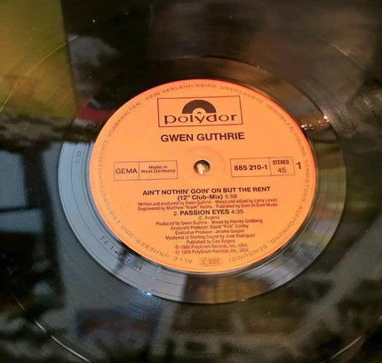 Gwen Guthrie – Ain't Nothin' Goin' On But The Rent Vinyl Record - Yatva