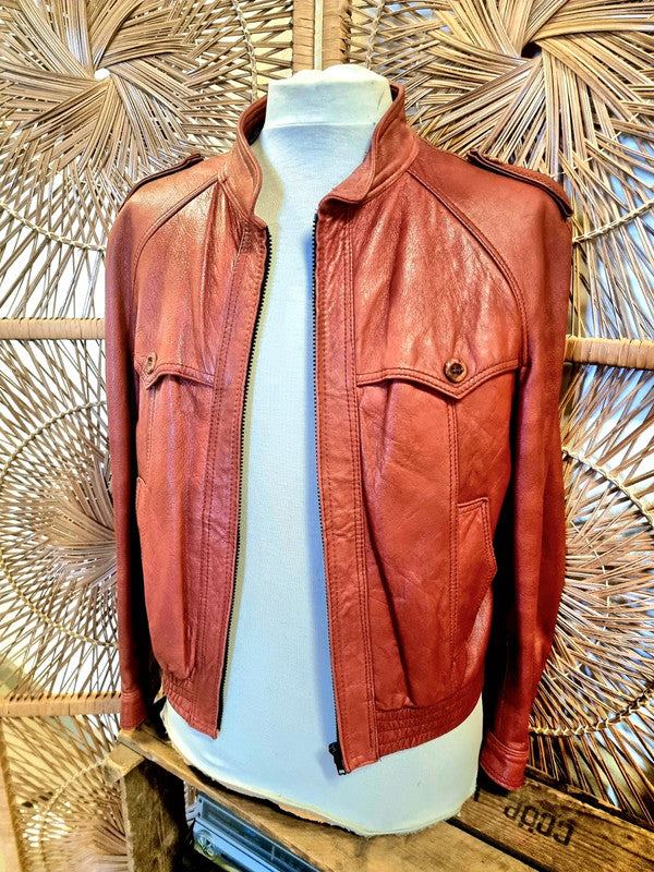 Vintage 70s Shainos Leather Jacket