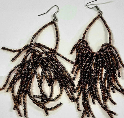 Handmade Bead Pierced Earrings - Yatva