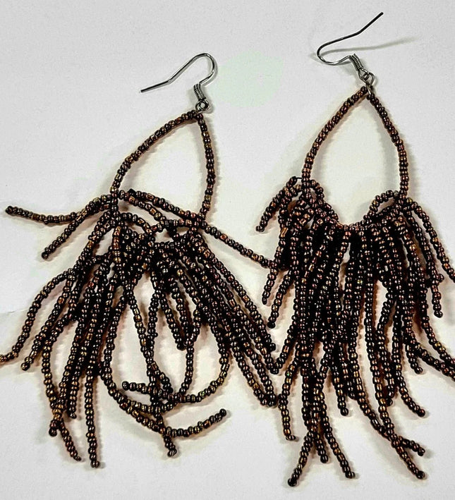 Handmade Bead Pierced Earrings - Yatva