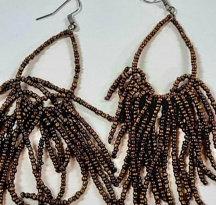 Handmade Bead Pierced Earrings - Yatva