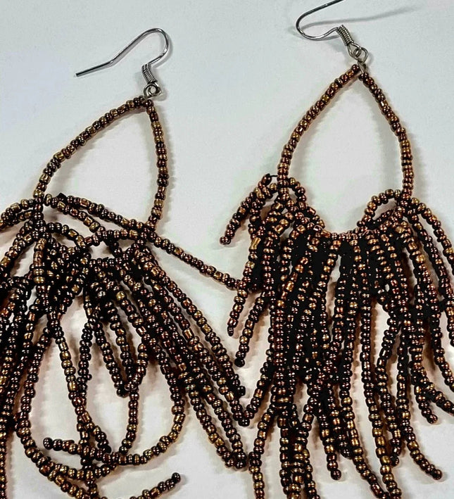 Handmade Bead Pierced Earrings - Yatva