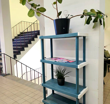 Heavy - Duty 4 - Tier Modular Plastic Shelving Unit - Yatva