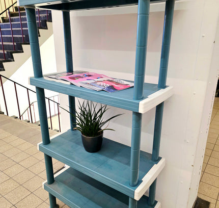 Heavy - Duty 4 - Tier Modular Plastic Shelving Unit - Yatva