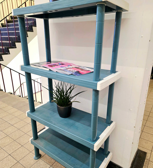 Heavy - Duty 4 - Tier Modular Plastic Shelving Unit - Yatva