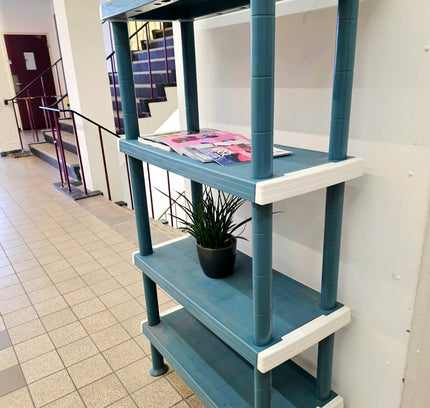 Heavy - Duty 4 - Tier Modular Plastic Shelving Unit - Yatva