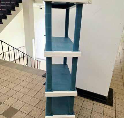 Heavy - Duty 4 - Tier Modular Plastic Shelving Unit - Yatva