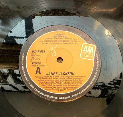 Janet Jackson – Alright Vinyl Record - Yatva