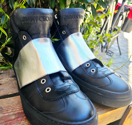 Jimmy Choo "Archie" High - Top Sneaker Trainers - Yatva