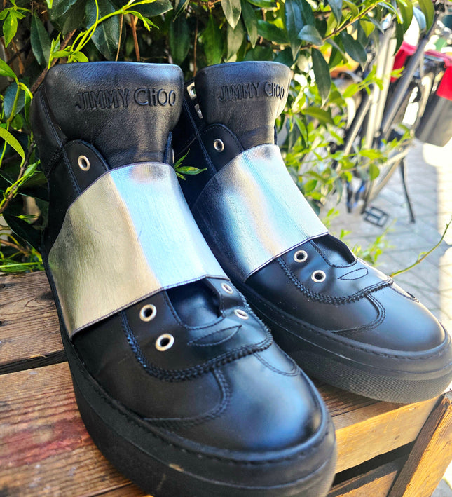 Jimmy Choo "Archie" High - Top Sneaker Trainers - Yatva