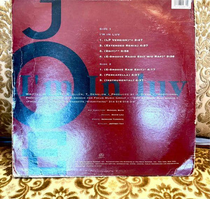 Joe – I'm In Luv Vinyl Record - Yatva