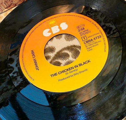 Johnny Cash – The Chicken In Black Vinyl Record - Yatva