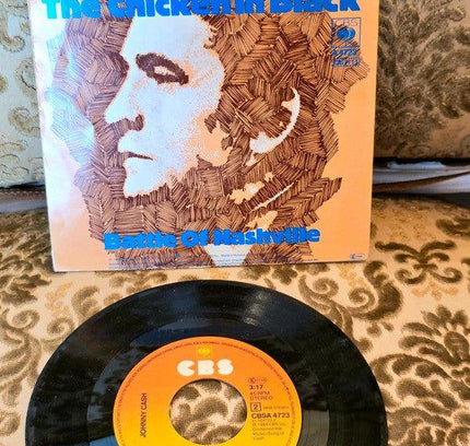 Johnny Cash – The Chicken In Black Vinyl Record - Yatva