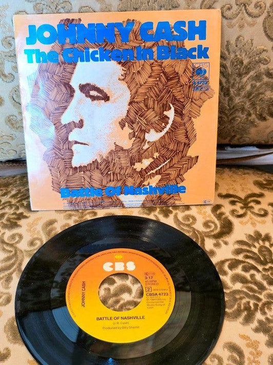 Johnny Cash – The Chicken In Black Vinyl Record - Yatva