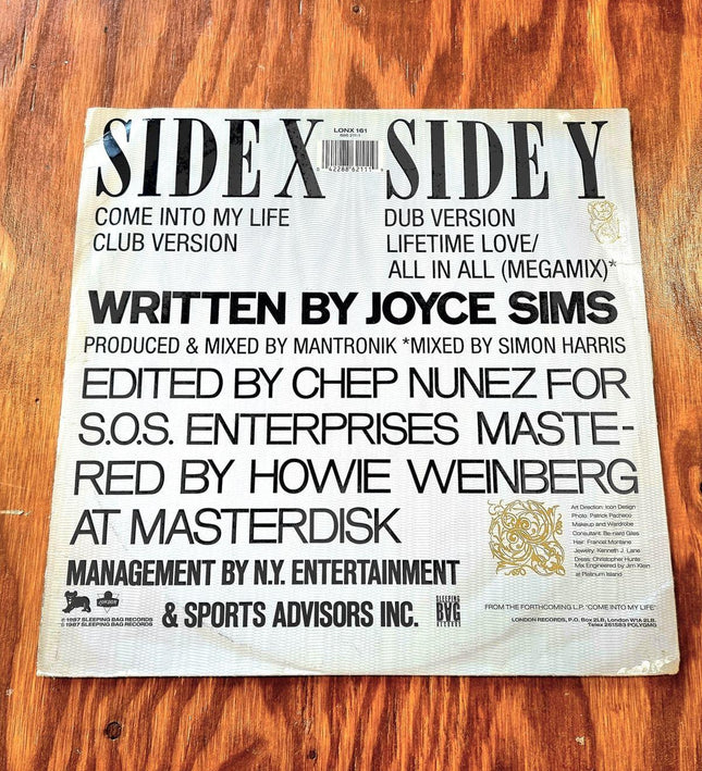 Joyce Sims - Come Into my life - Yatva