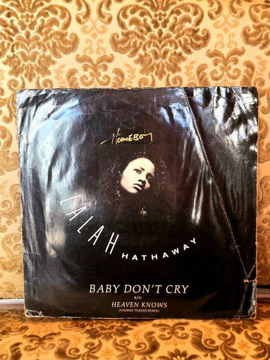 Lalah Hathaway – Baby Don't Cry / Heaven Knows Vinyl Record - Yatva