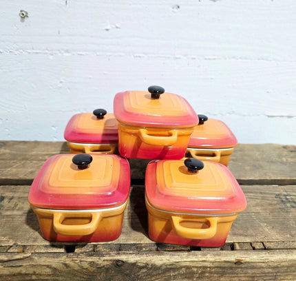 Le Creuset Mini Square Cocottes (Set of 5) - Yatva