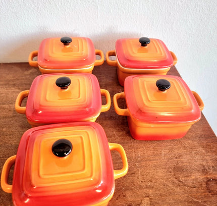 Le Creuset Mini Square Cocottes (Set of 5) - Yatva