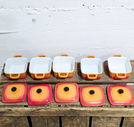 Le Creuset Mini Square Cocottes (Set of 5) - Yatva