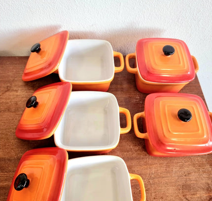 Le Creuset Mini Square Cocottes (Set of 5) - Yatva