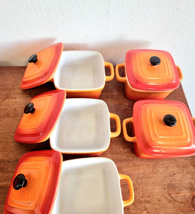 Le Creuset Mini Square Cocottes (Set of 5) - Yatva