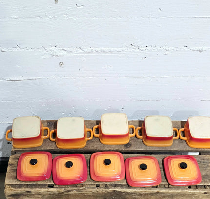 Le Creuset Mini Square Cocottes (Set of 5) - Yatva