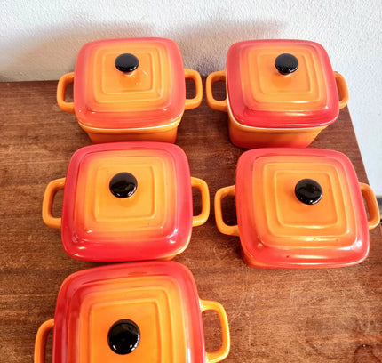 Le Creuset Mini Square Cocottes (Set of 5) - Yatva