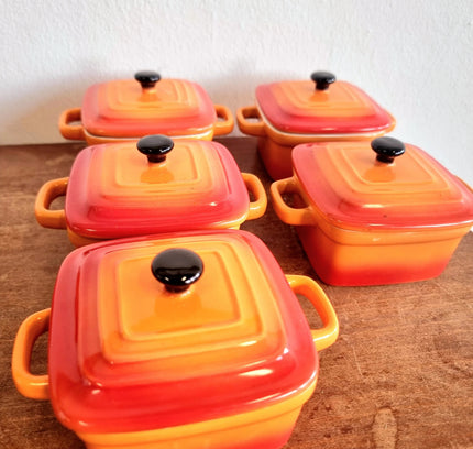 Le Creuset Mini Square Cocottes (Set of 5) - Yatva