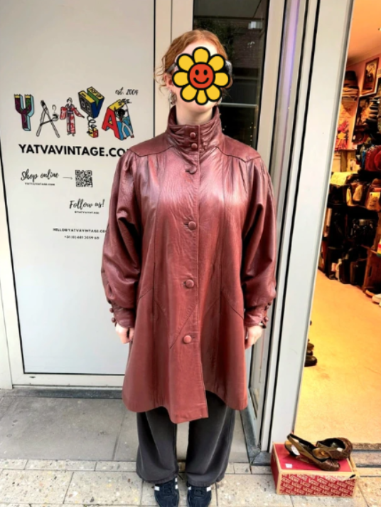 Vintage 60's Leather Coat