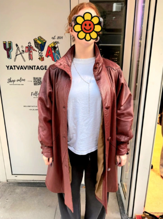 Vintage 60's Leather Coat