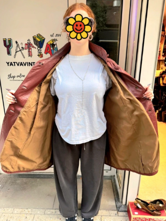 Vintage 60's Leather Coat