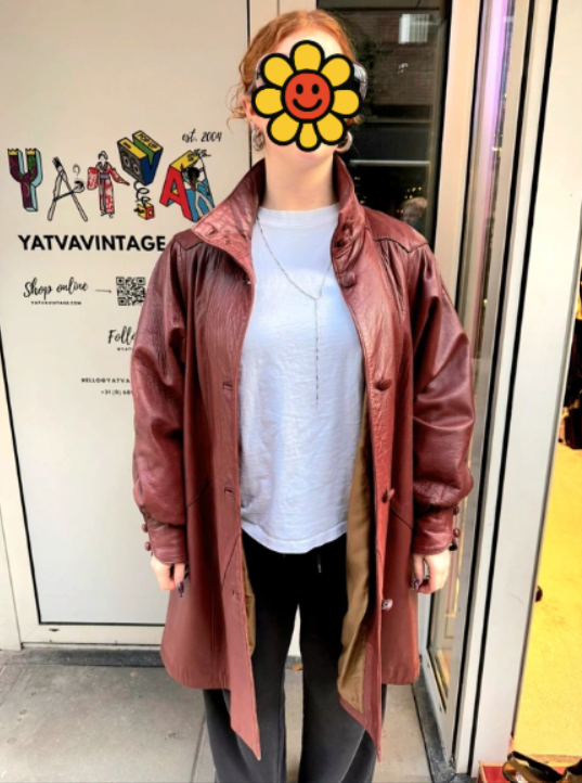 Vintage 60's Leather Coat