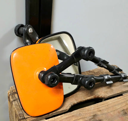 Leisurewize Rock Steady Universal Towing Mirror Set (Pair) - Neon Orange - Yatva