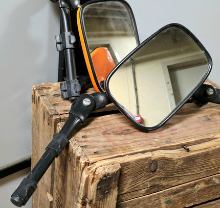 Leisurewize Rock Steady Universal Towing Mirror Set (Pair) - Neon Orange - Yatva
