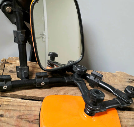 Leisurewize Rock Steady Universal Towing Mirror Set (Pair) - Neon Orange - Yatva